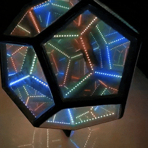 Creative Infinite 3D Dodecahedron Night Light